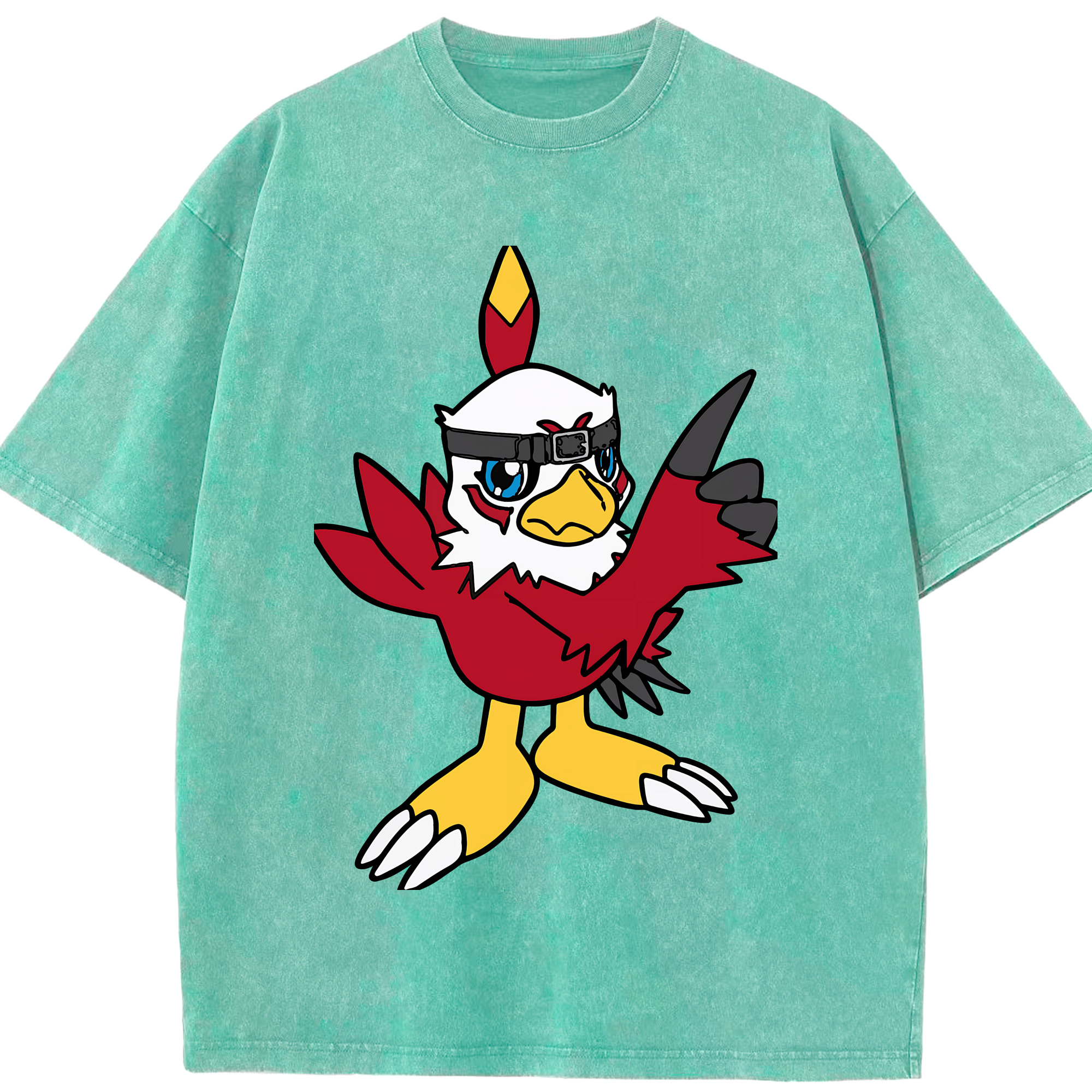 （画像用） Digimon デジタルモンスター/デジモン 綿100% ヴィンテージ風 半袖Tシャツ（フロントプリント）